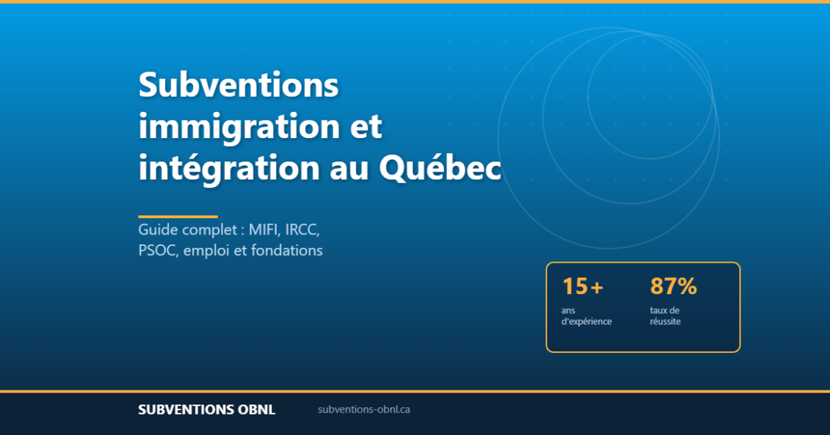 Guide des subventions en immigration et intégration pour les OBNL au Québec